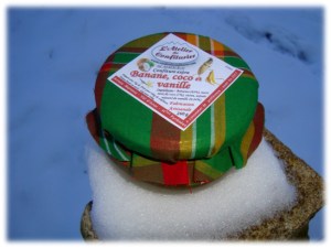 confiture banane noix de coco